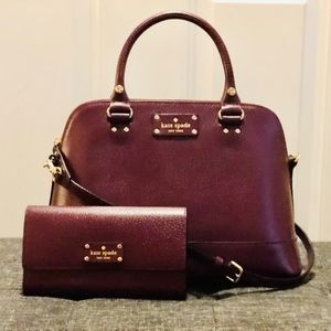 Kate Spade "Wellesley" Crossbody Purse & Wallet